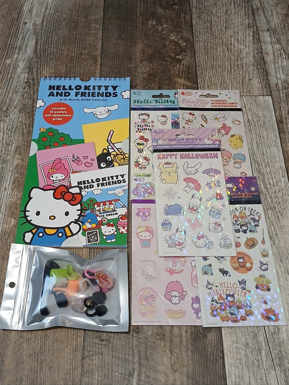 Hello Kitty and Friends Sticker & Calendar Set - Multicolor
